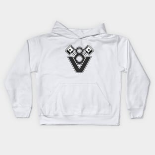 V8 Engine Piston Design Kids Hoodie